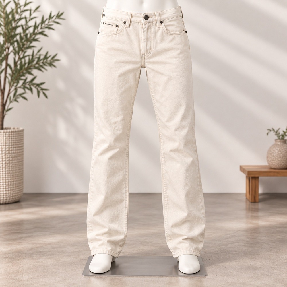 J.Crew The Driggs Jeans Mens 33x32 Beige Slim Fit Cotton Denim Pants